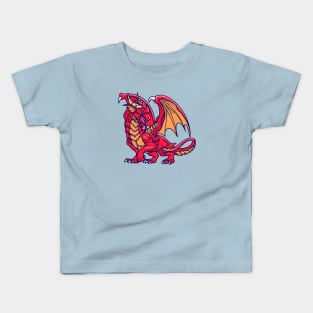 Angry Dragon Cartoon Kids T-Shirt